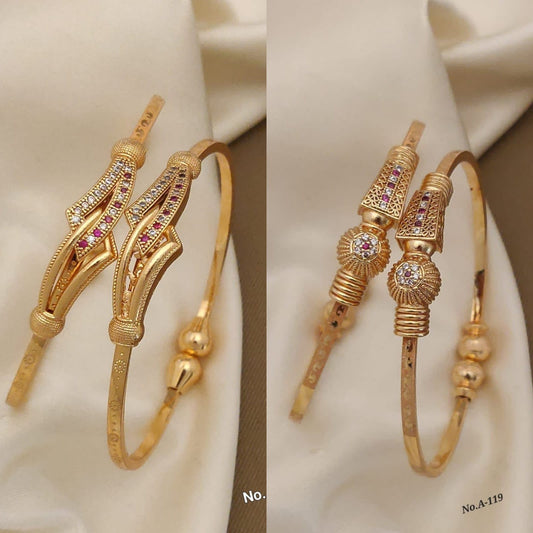 Stylish Adjustable Bracelets For Women & Girls Pack Of 4 Piece ( 2 Pair)