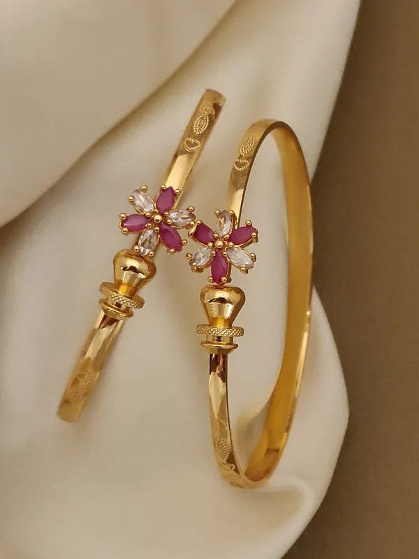 Stylish Daily Wear Adjustable Bracelets For Women & Girls Pack Of 4 Piece ( 2 Pair)