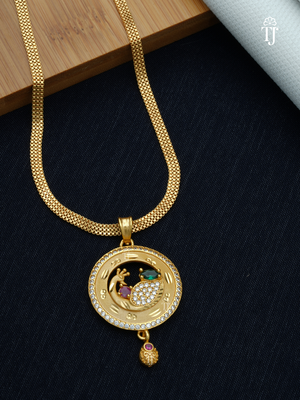 Artificial Gold Jewelry | Charming Pendant and Earrings Set for Women