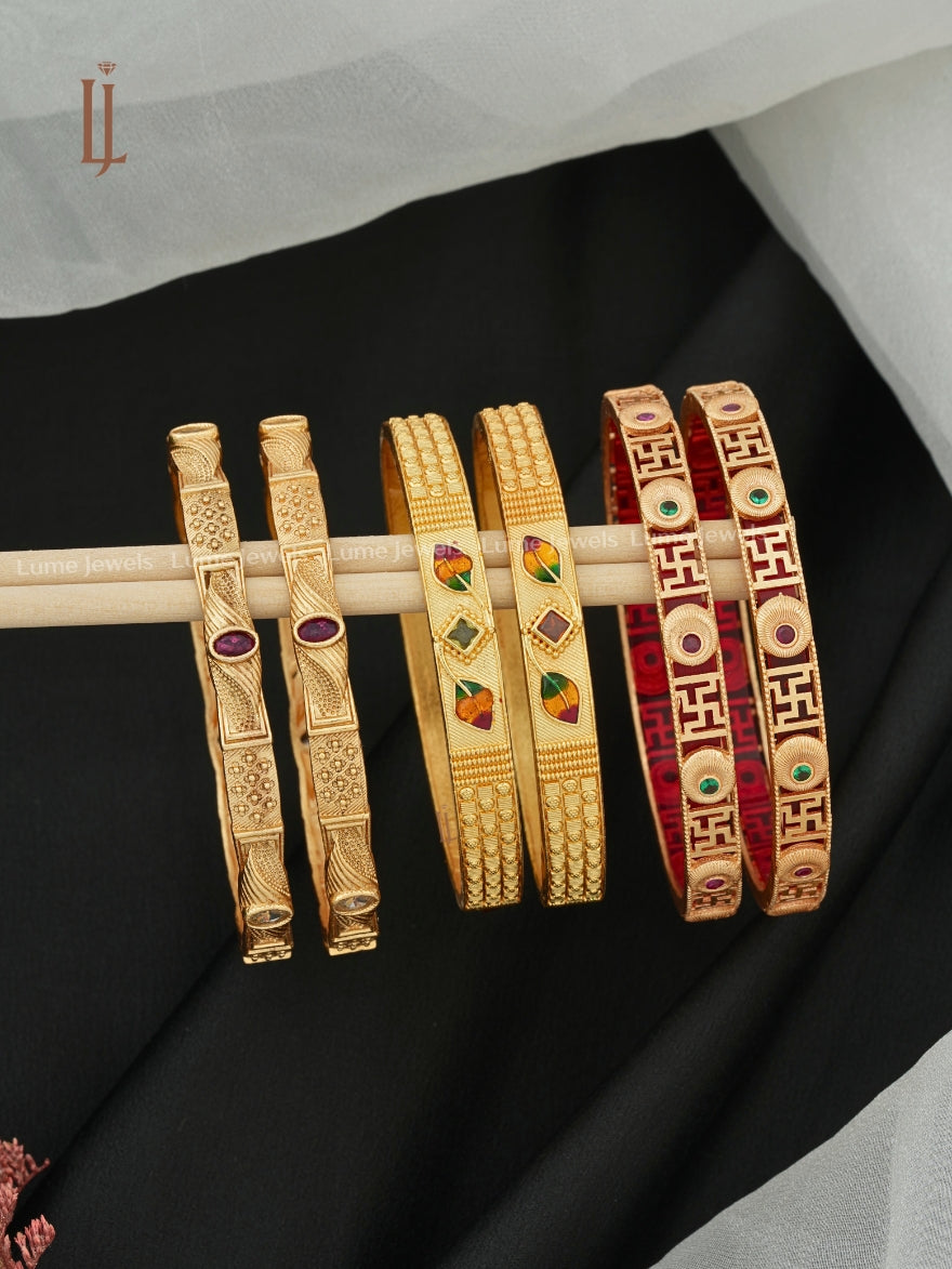 Artificial Daily Wear Bangles | Designer Rajwadi & Sathiya Style Bangles