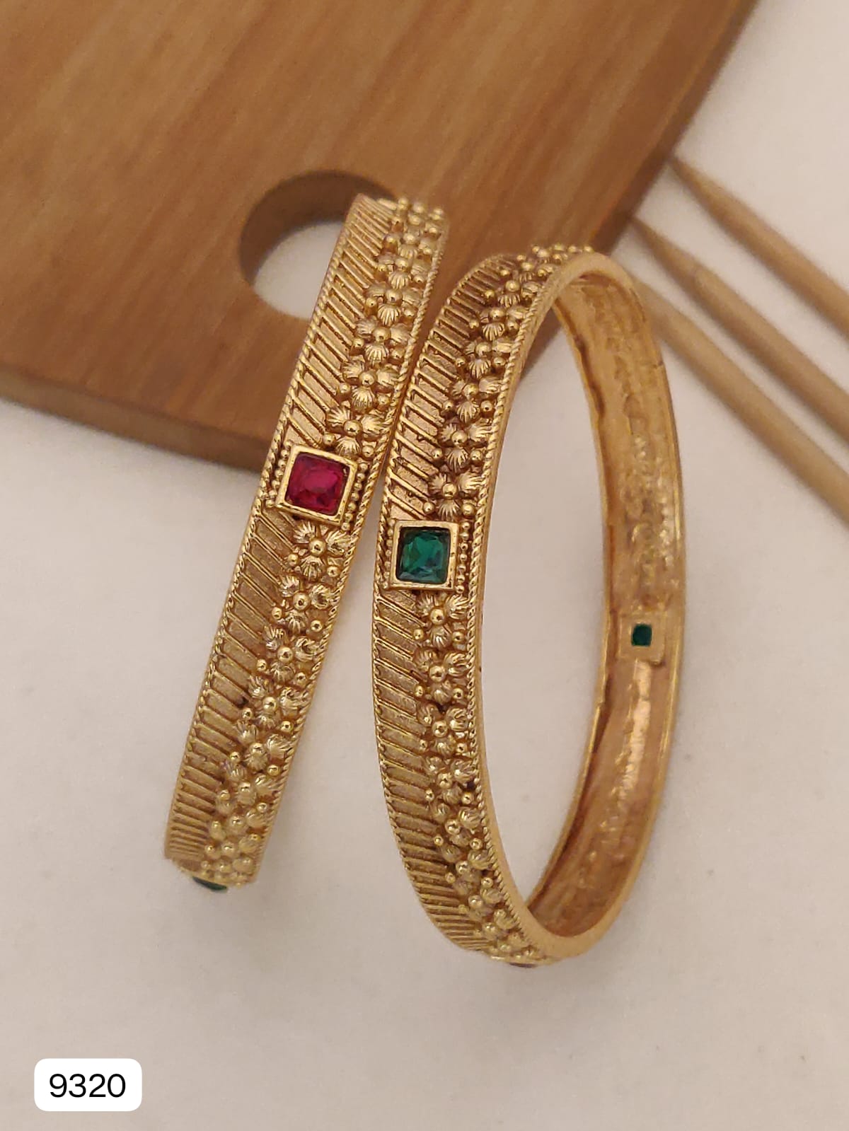 Beautiful Designer Bangles with Silver Golden Look