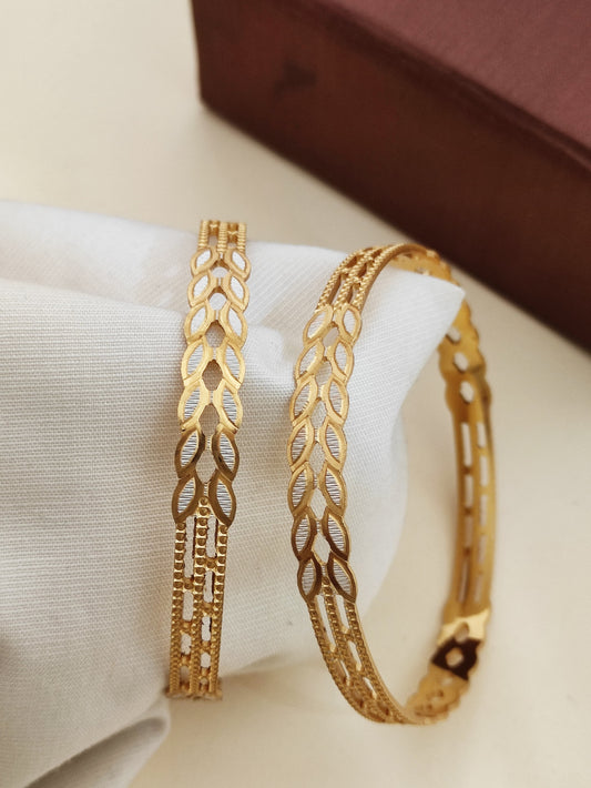 Beautiful Designer Bangles with Silver Golden Look