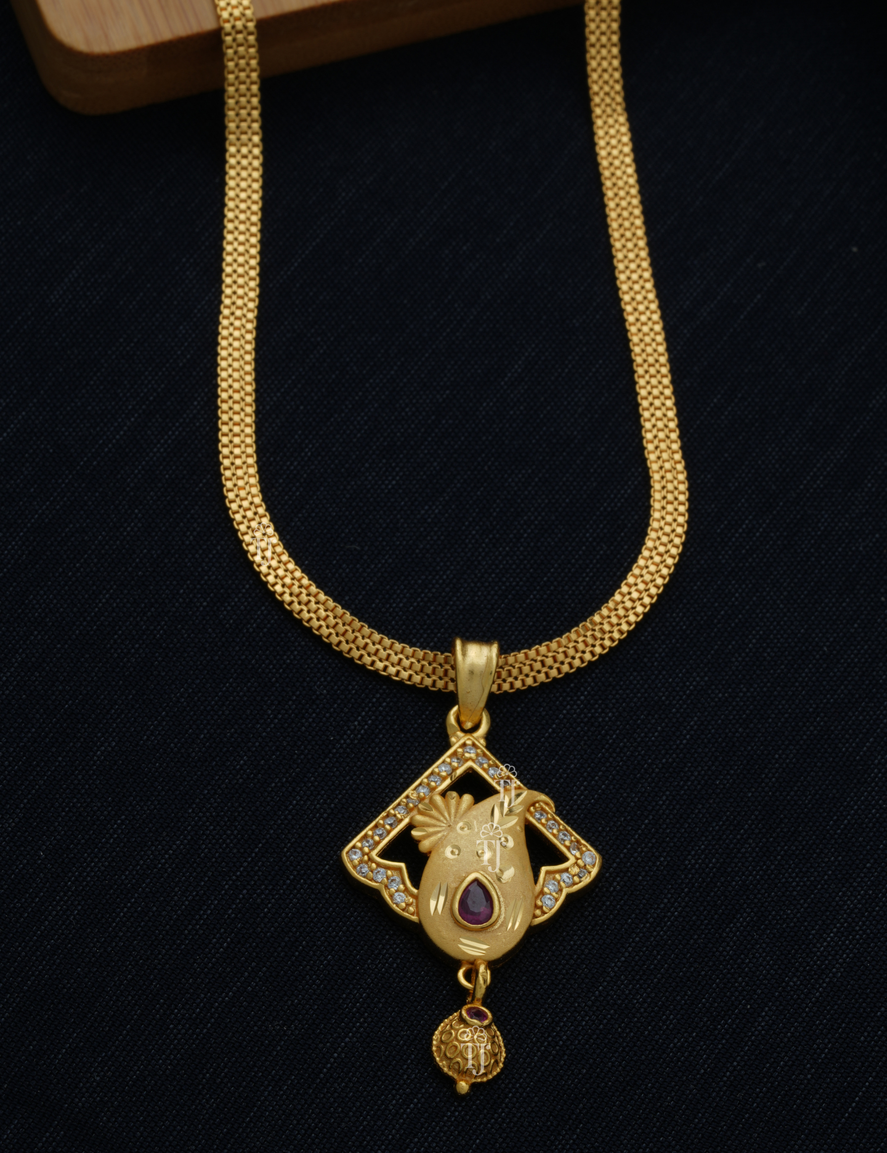 Best Gold Plated Pendant Set with Earrings | Stylish Pendant and Earrings Set for Women