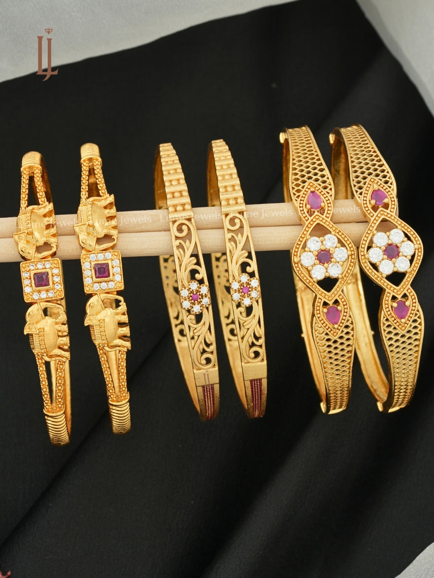 Buy Brass Bangles Online India | Designer Statement Bangles for Women