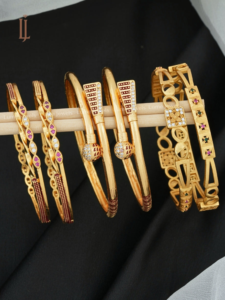 Buy Stylish Bangles for Women Online | Architectural & Honeycomb Jaali Designer Bangles