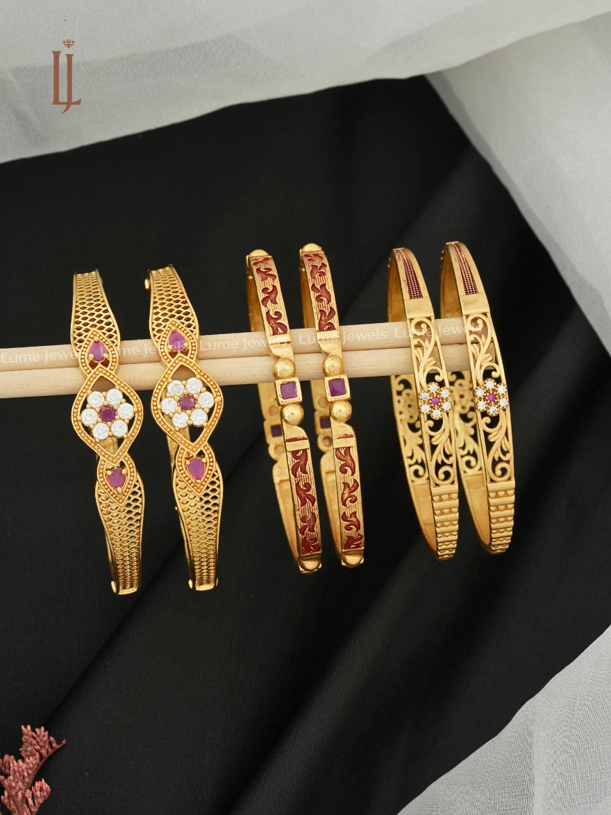 Fancy Bangles Online Shopping 2026 | Flower  Design With Meena Work & Stylish Bangles