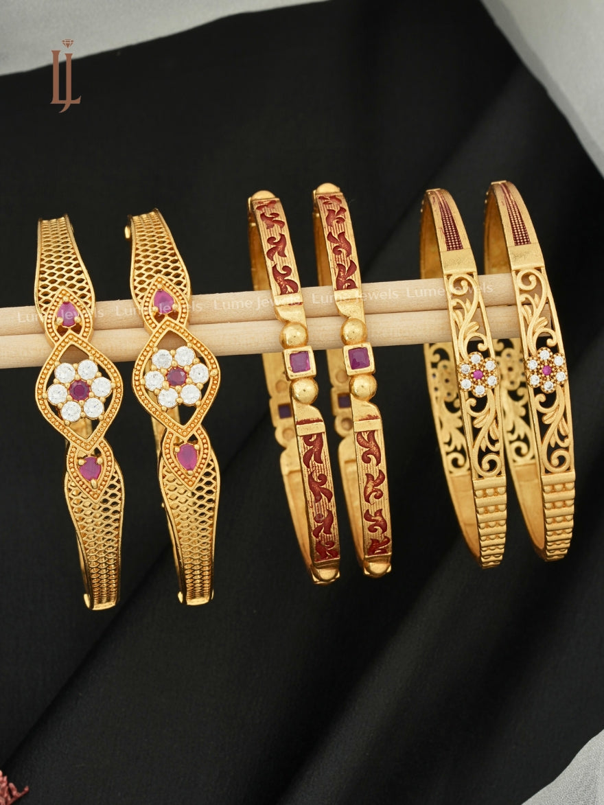 Fancy Bangles Online Shopping 2026 | Flower  Design With Meena Work & Stylish Bangles