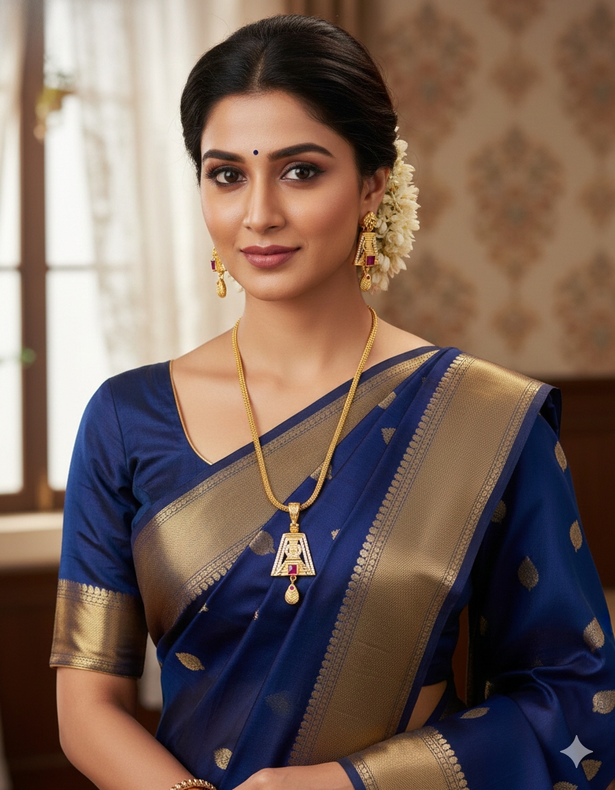 Stylish Daily Wear Forming Micro Gold Plating Pendant Set With Chain