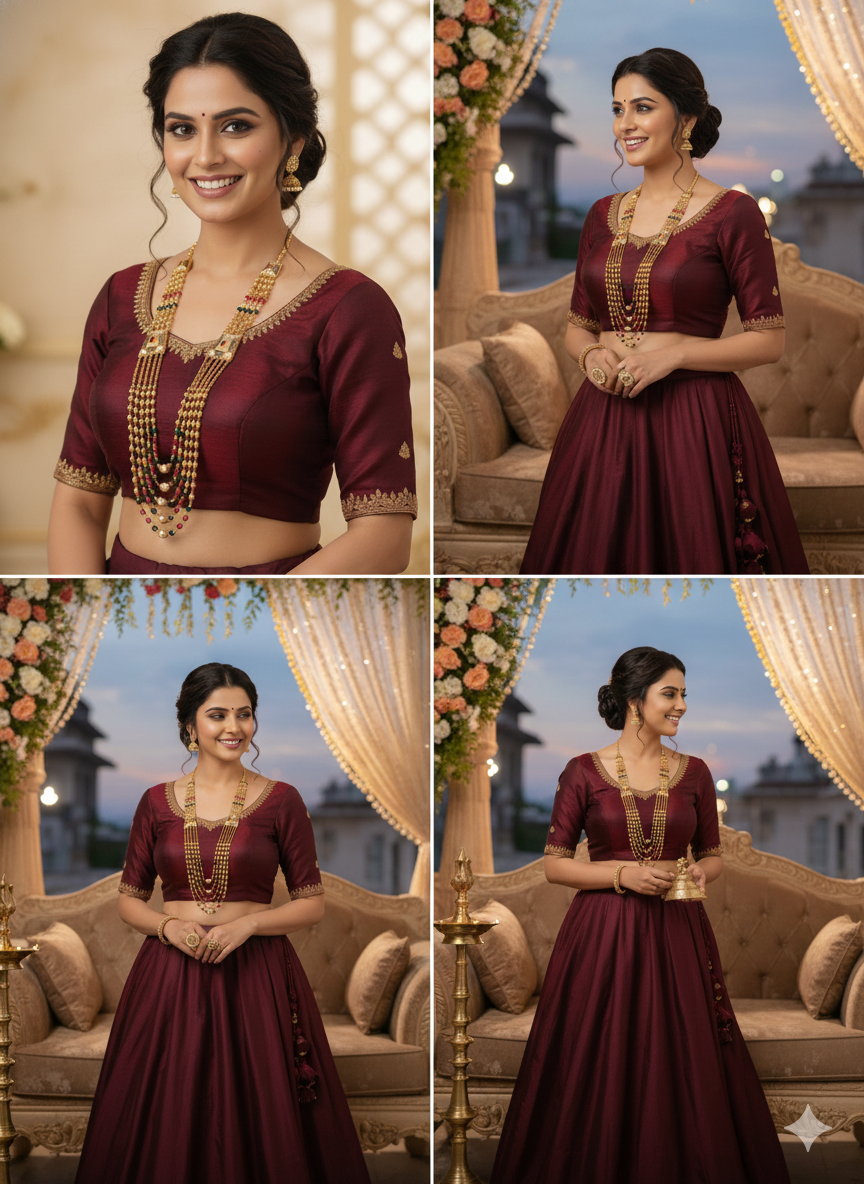 Beautiful Five Layer American Diamond Mala With Micro Gold Plating