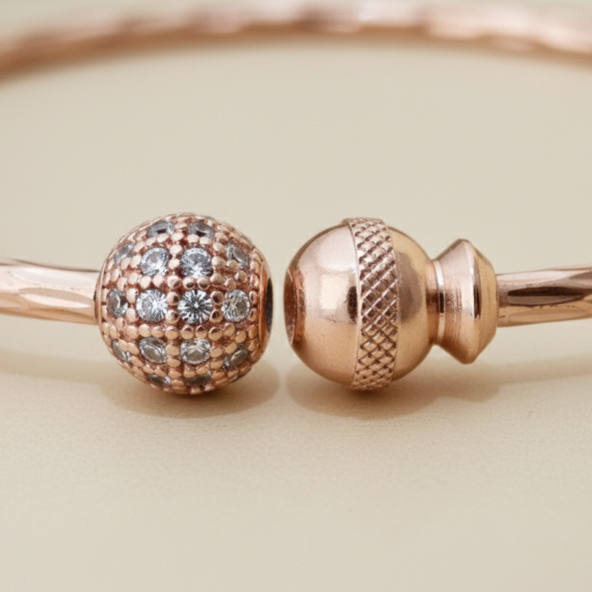 Stylish American Diamond Adjustable AD Ball Bracelets Pack of 2 pis (1 pair)