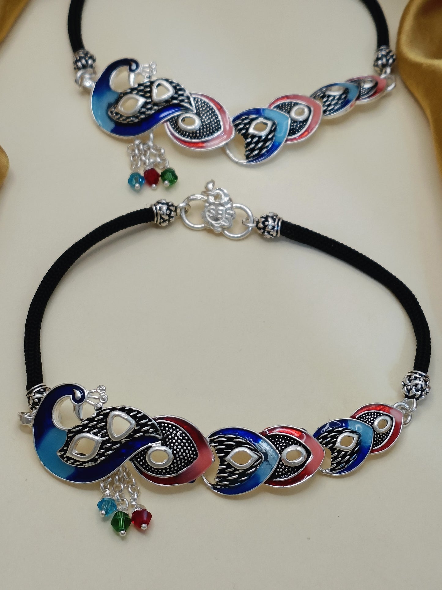 Peacock Style Anklets For Women & Girls