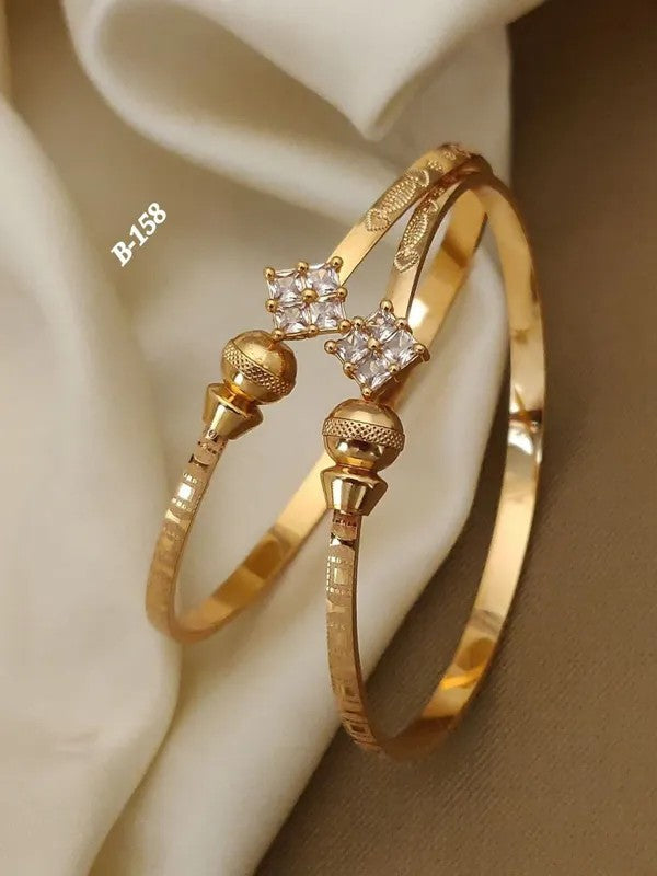 Stylish Adjustable Bracelets For Women & Girls Pack Of 4 Piece ( 2 Pair)