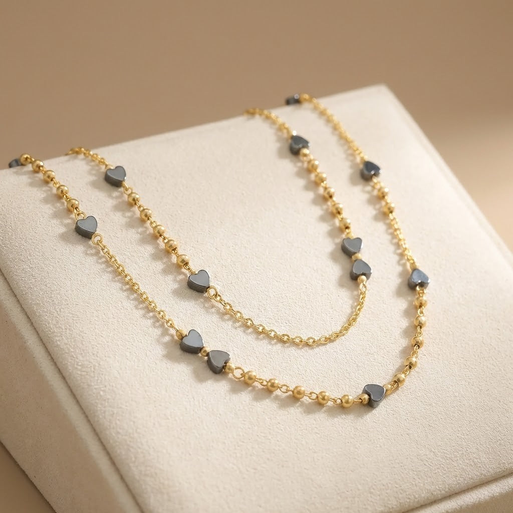 Stylish Daily Wear Anklets With Micro Gold Finish ( 10 " Inch )