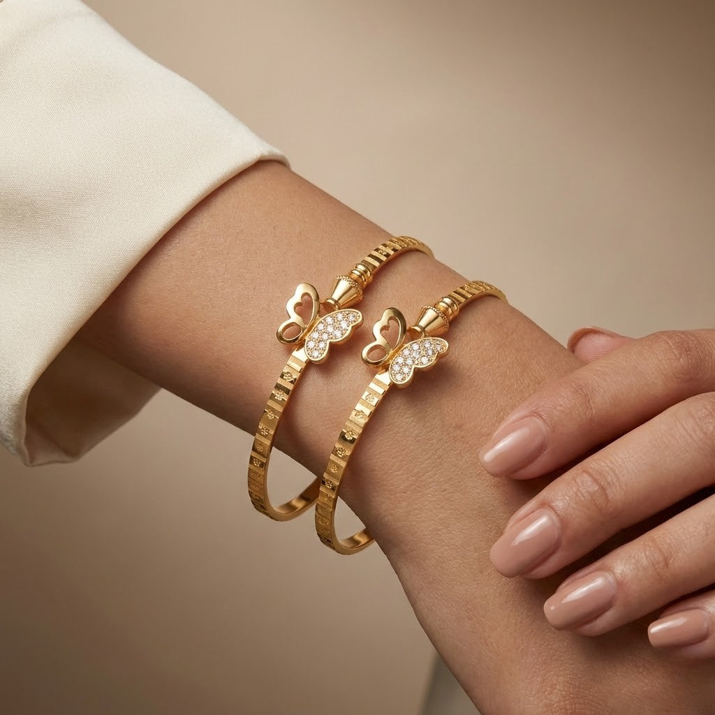 Stylish Adjustable Bracelet For Women & Girls Pack Of 2 Piece (1 Pair)