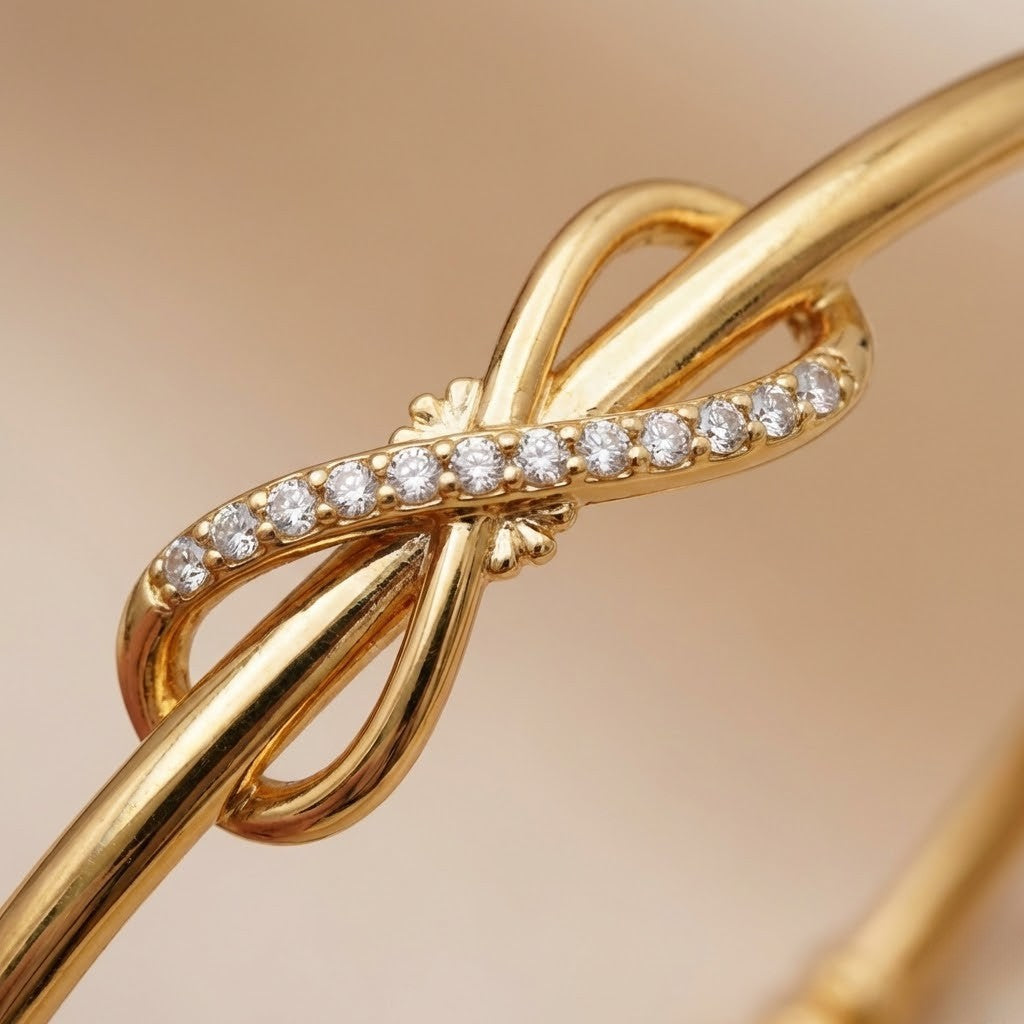 Stylish Infinity Kadli With Added Stones