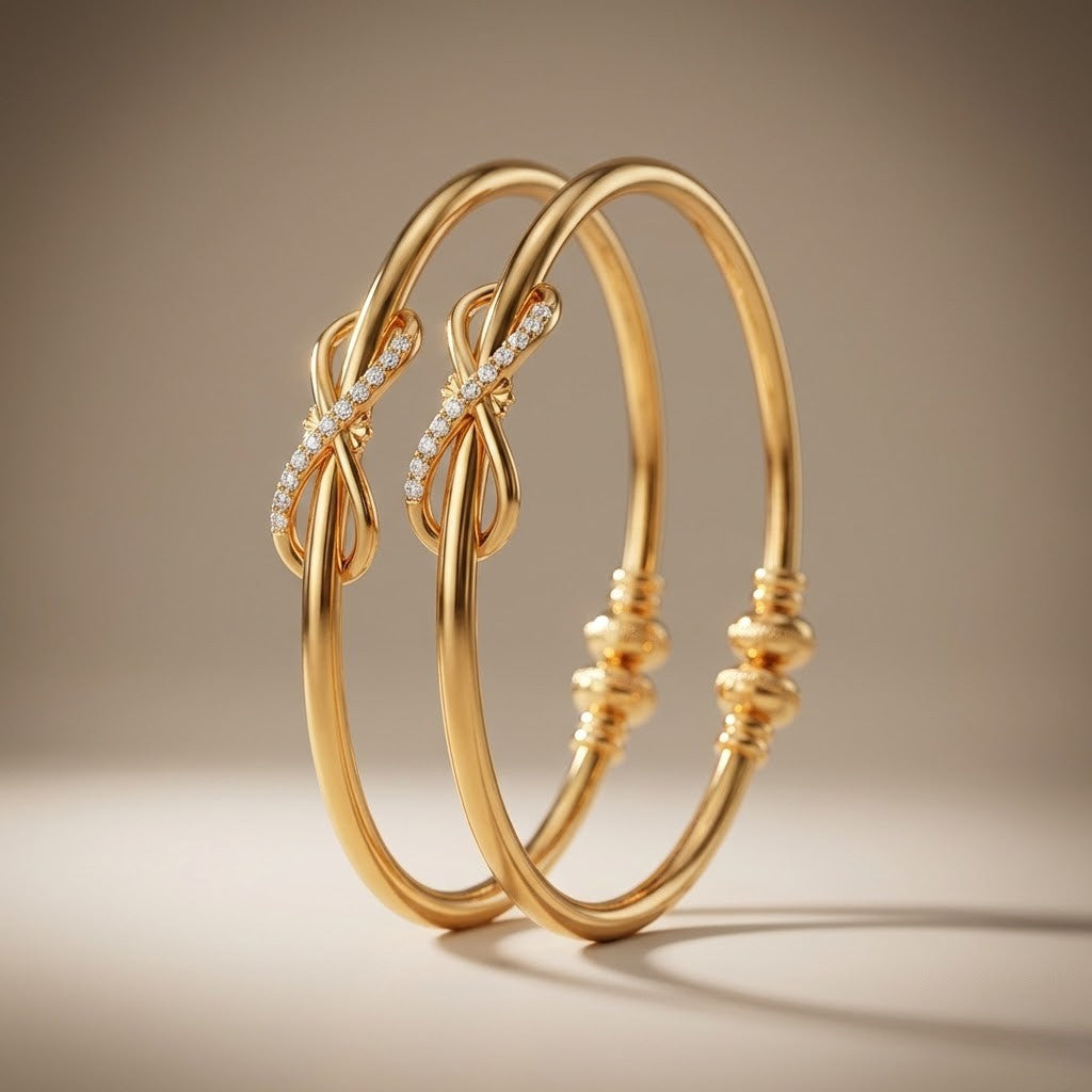 Stylish Infinity Kadli With Added Stones