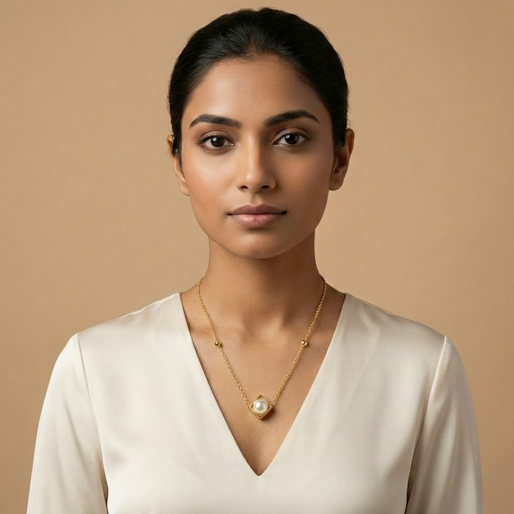 Stylish American Movable Stone With Long Micro Finish Chain