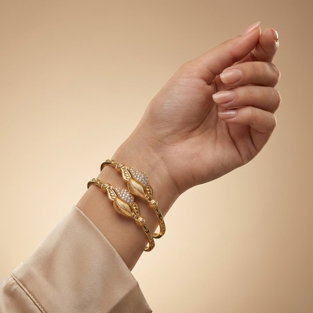 Stylish Adjustable Bracelet For Women & Girls Pack Of 2 Piece (1 Pair)