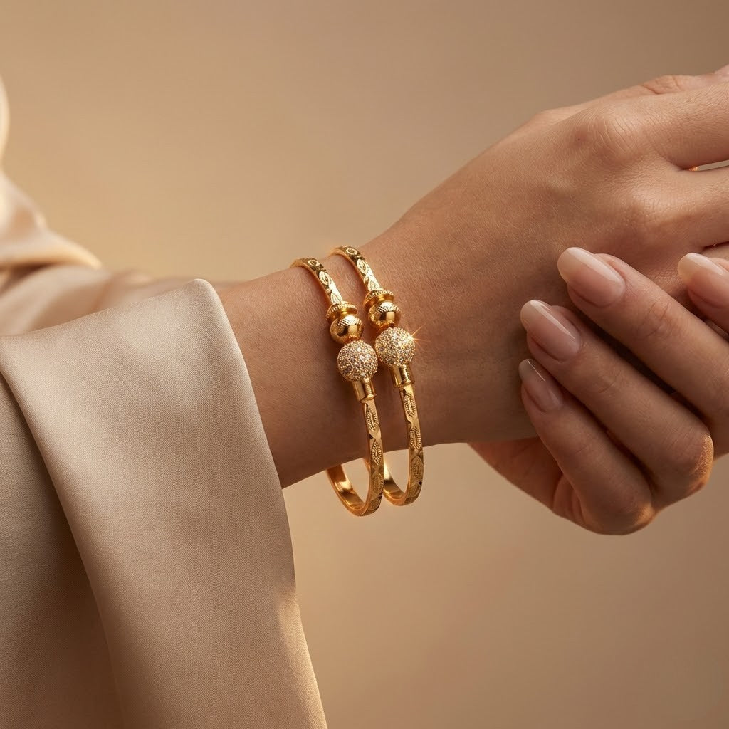 Stylish Adjustable Bracelet For Women & Girls Pack Of 2 Piece (1 Pair)